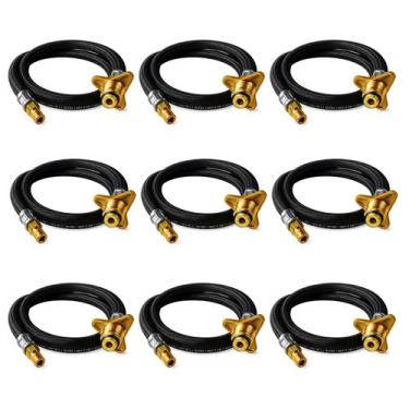 Imagem de Kit 10un Mangueira Gas 50cm P45 Botijao Pig tail Ultragas - Rama