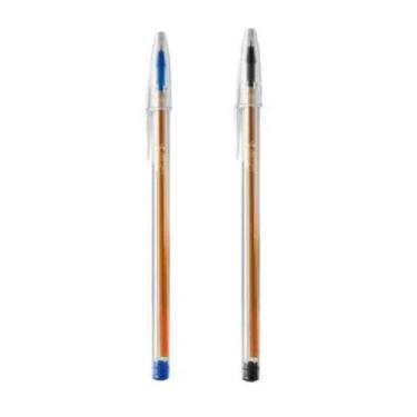 Imagem de Caneta Esferografica Cristal Fina Azul e Preta BIC