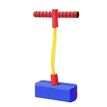 Imagem de Jumper de espuma macia bungee stick brinquedo de borracha aniversário com som leve para crianças azul
