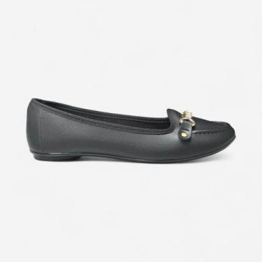 Imagem de Sapatilha Moleca Feminina Slipper Preta, Preto, 37