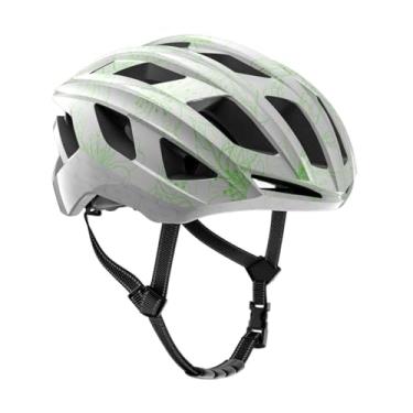 Imagem de YIJU Capacete de bicicleta portátil com alça ajustável para adultos, acessórios de ciclismo, capacete de bicicleta para deslocamento diário, atividades ao, Cyan Blue L