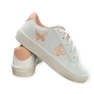 Imagem de Tênis Infantil Feminino com Borboletas Leve e Confortável Solado Antiderrapante Tamanhos do 25 ao 32 (BORBOLETA ROSA BB, BR, Criança de 4 a 8 anos, Numérico, 30)