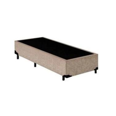 Imagem de Cama Box Solteirão Suede Loja Xerife Bege 40x96x203 - KSM Colchões