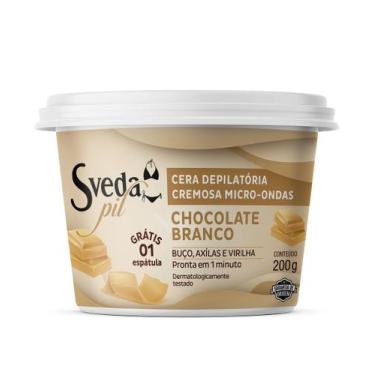 Imagem de Cera Depilatória Sveda Pil Chocolate Branco 200g