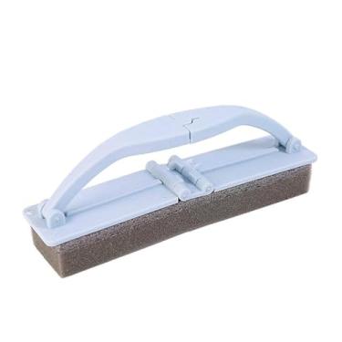 Imagem de Escova de esponja dobrável, pincel dobrável, escova de água de lavadora de água de lavadora de água para cozinha banheiro banheiro pp material de esponja 8 x 5 x 22,5 cm (Azul)