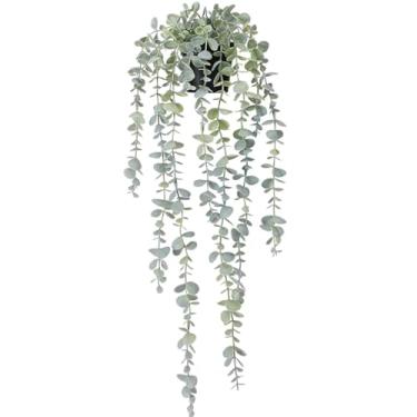 Imagem de Decoração de casa vegetal, plantas artificiais penduradas, hera para ambientes externos, plantas em vasos, folhas verdes, decoração de parede