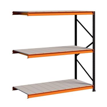 Imagem de Porta Pallet MPP500 1 Continuação 3 Níveis 180x80 Com Bandeja de Aço Amapá