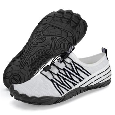 Imagem de Sapatos aquáticos femininos e masculinos adultos para caminhadas, natação, praia, rio, piscina, trilhas, meias aquáticas, protetoras, conforto, bico largo, largura, escalada, férias ao ar livre, 2025