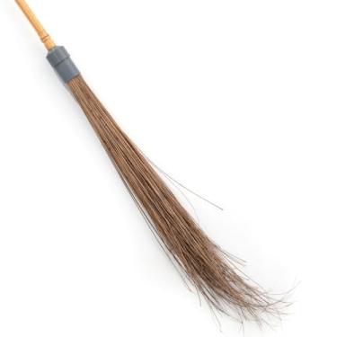 Imagem de Bmart Home Vassoura natural de coco – 129 cm de comprimento, vassoura resistente para varredura de pátio, jardim, casa, garagem e outros espaços ao ar livre.