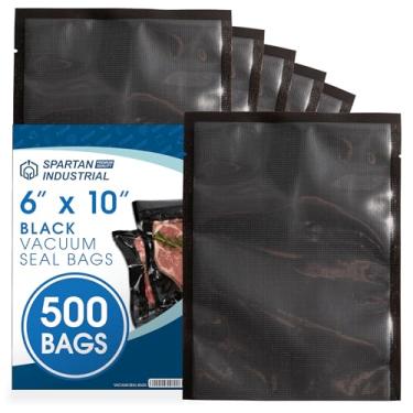 Imagem de Spartan Industrial Sacos seladores a vácuo de 15 x 25 cm – 500 sacos de armazenamento de alimentos sem BPA para marinar, congelar, cozinhar sous vide
