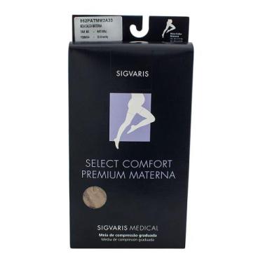 Imagem de Meia Calça Materna Sigvaris Select Comfort Premium 20-30 mmHg Ponteira
