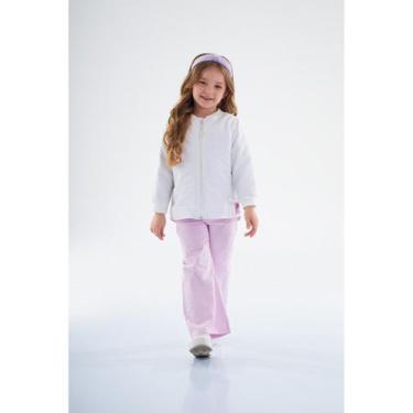 Imagem de Jaqueta em Matelassê Infantil Feminina Up Baby, Off white, 4
