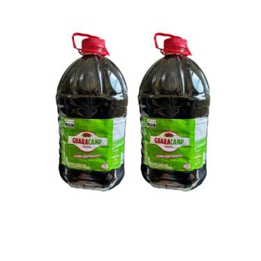 Imagem de Xarope De Guaraná Natural Guaracamp Pet Com 5 Litros Kit C/2