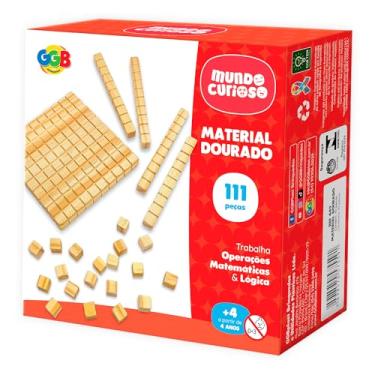 Imagem de Material Dourado Madeira Qualidade 111 Peças GGB Plast