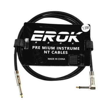 Imagem de Cabo De Guitarra EROK Premium, 1.5m/3m/6m/10m, 1/4 Polegadas, Super Du