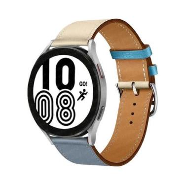 Imagem de Pulseira De Couro De 20mm 22mm Para Samsung Galaxy Watch 5 pro Active 