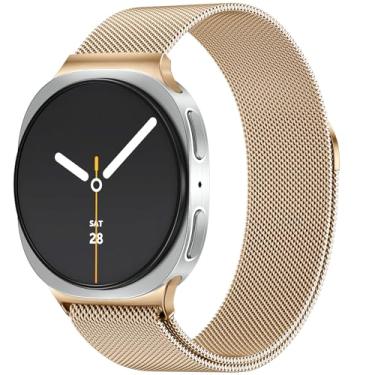 Imagem de JKD Pulseira compatível com Samsung Galaxy 8 de 40 mm e 44 mm/para Galaxy 8 Classic de 46 mm, pulseira de metal macio de aço inoxidável feminino e masculino com Samsung Galaxy Watch 8/8 Classic
