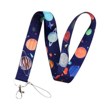 Imagem de Chaveiro Lanyard Fofo De Planetas Famosos P5710, Suporte Para Cartão D