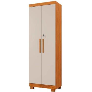 Imagem de Armário Nyne Multiuso Toronto 2 Portas, CINAMOMO/OFFWHI