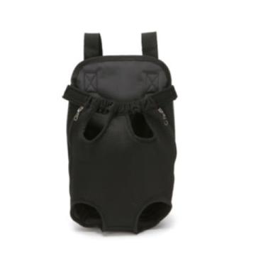 Imagem de Mochila Transportadora Canguru para Cães e Gatos - Bolsa Porta Pet Aconchegável para Viagens - Disponível nas Cores Preto e Rosa (BLACK,TAMANHO P)