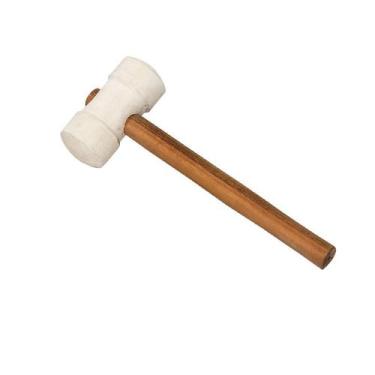 Imagem de Martelo de borracha branco para azulejista 60mm - Varias
