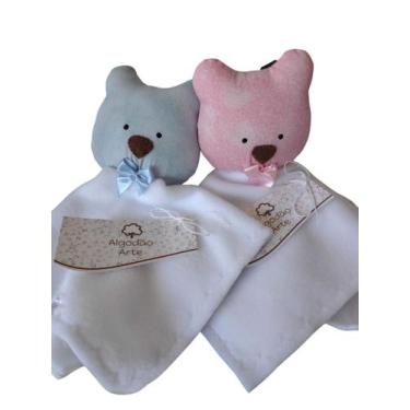 Imagem de Naninha de UrsinhoAlgodão Doce30gcores azul e rosa - Algodão Arte