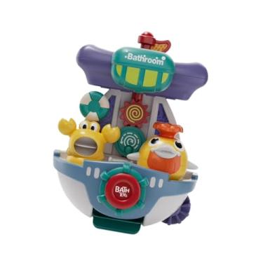 Imagem de simhoa Brinquedo de banho para bebês, brinquedo com jato de água, fácil de instalar, versátil, brinquedos para a hora do banho, aspersor de chuveiro para, Branco