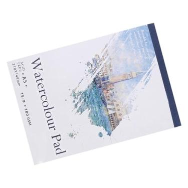 Imagem de ZJchao A4 A5 Esboço Livro Aquarela Papel Desenho Pad Artista Notebook para Pintura Esboço Com Papelão Backing 15 Folhas 2 Tamanhos (A5)