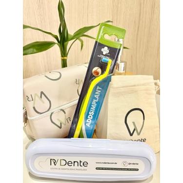 Imagem de Kit Completo Escova Dental ImplantCare RV Dente + Acessórios — Ideal para Implantes, Próteses Fixas e Aparelhos Ortodônticos (Amarelo)