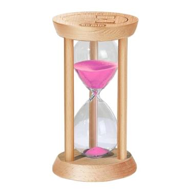 Imagem de Temporizador de areia de madeira, ampulheta de 60 minutos, um relógio de areia de hora, Reloj De Arenai, ampulheta de vidro de hora para casa, escritório, decorativo, jogo, sala de aula