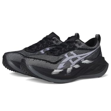 Imagem de ASICS Tênis de corrida unissex adulto SUPERBLAST, Preto/branco, 6 Women/4.5 Men