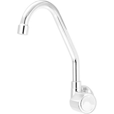 Imagem de Torneira para Cozinha Mônaco Plus 1/4 de Volta  Bica Móvel C40 Cromada de Parede - VTP140CWB - ESTEVES