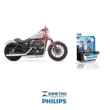 Imagem de Lâmpada Philips BlueVision H4 p/ HARLEY XL 883 NTRON 10-13