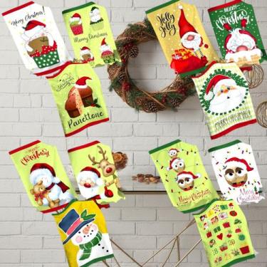 Imagem de Kit Pano de Cozinha Prato Copo Atoalhado Sortido Felpudo Estampas de N