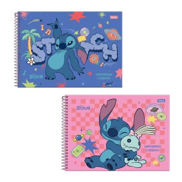 Imagem de Caderno espiral capa dura cartografia 80fls Stitch Foroni