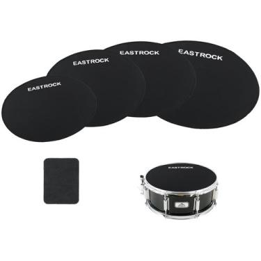 Imagem de Conjunto de almofadas Drum Mute EASTROCK de 5 peças para tambores 12-1