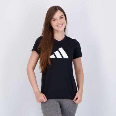 Imagem de Camiseta Adidas TR-ES Logo Feminina Preta, P