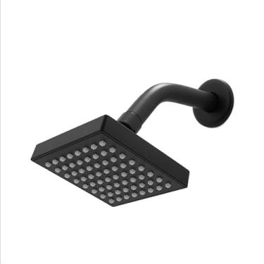 Imagem de Ducha Quadrada Chuveiro Articulável Solar Gás Luxo (Preto)