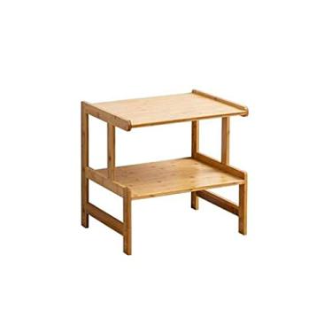 Imagem de Suporte de impressão Suporte de impressora rack de armazenamento duplo prateleira de arquivos para cozinha de escritório doméstico mesa de impressora de 18/22 polegadas (cor: B, tamanho: L-56 cm)