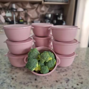Imagem de Conjunto de Potes Plásticos Herméticos 1 Litro, Marmita Fitness, Kit com10 BOLL (BOWL) leve 10 gastando menos.