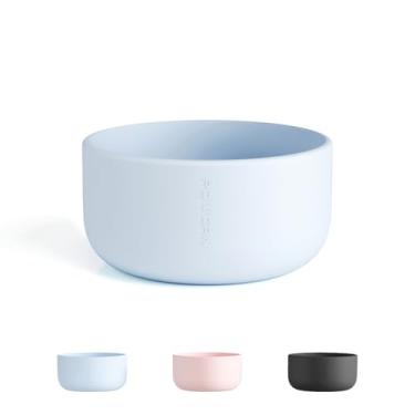 Imagem de POWCAN Bota de silicone para garrafa de água de 510 g/737 g, capa protetora antiderrapante e antiruído, não tóxica e resistente a rasgos, protetor de garrafa de água de silicone acessório para