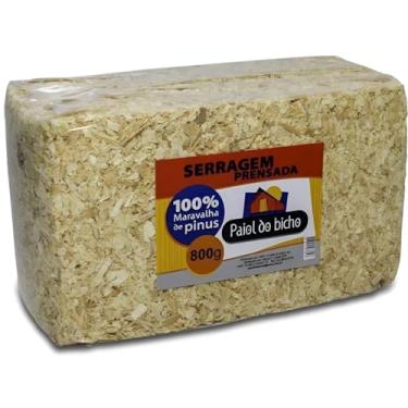 Imagem de Serragem Maravalha Prensada Para Hamster Roedores Aves e Compostagem 800g