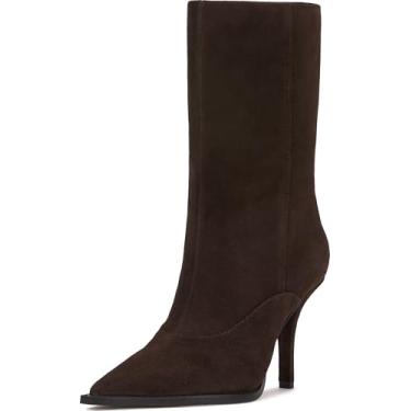 Imagem de Vince Camuto Bota de cano curto feminina Presca, Brownie Suede, 42