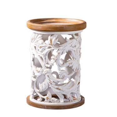 Imagem de Mesa central simples para uso doméstico pequena mesa redonda mesa baixa mesa de centro sala de estar canto quarto mesa lateral criativa mesa de quarto (A)