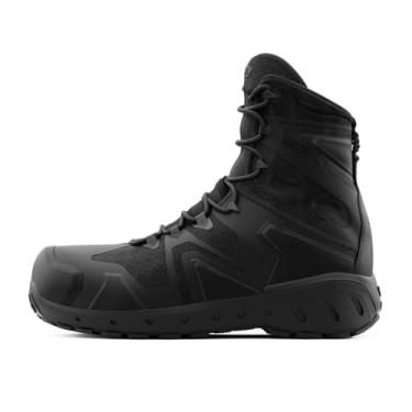 Imagem de First Tactical Bota masculina AERO-TAC de 20 cm com bico de segurança e zíper lateral, Preto, 10.5 Wide