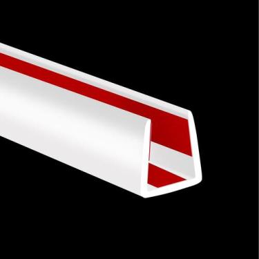 Imagem de Edge Trim Rubber, canal em U, 9,5 mm de largura, 6 m, branco YANRUIPRO