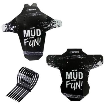 Imagem de Kit paralama premium v1 t1 - BikeLab77, More Mud More Fun!, Preto