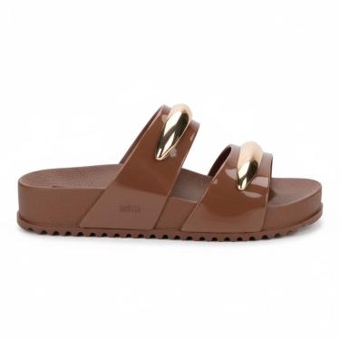 Imagem de Chinelo Feminino Papete Zaxy Metal Dourado Casual 19272