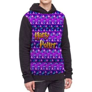 Imagem de Moletom Com Capuz Harry Potter Ref:388 - smoke, Preto, GG