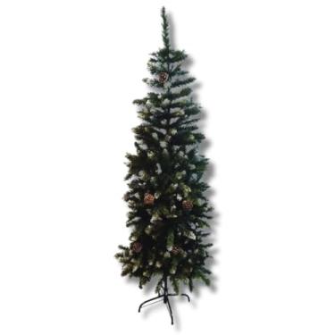 Imagem de Árvore Slim Nevada de 1,80m com 500 Galhos, árvore de Natal de Luxo para Decoração Natalina e Festas de final de Ano Premium